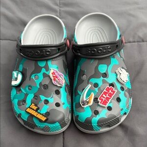CROCS Mandalorian Star Wars Clogs - Gray and Teal